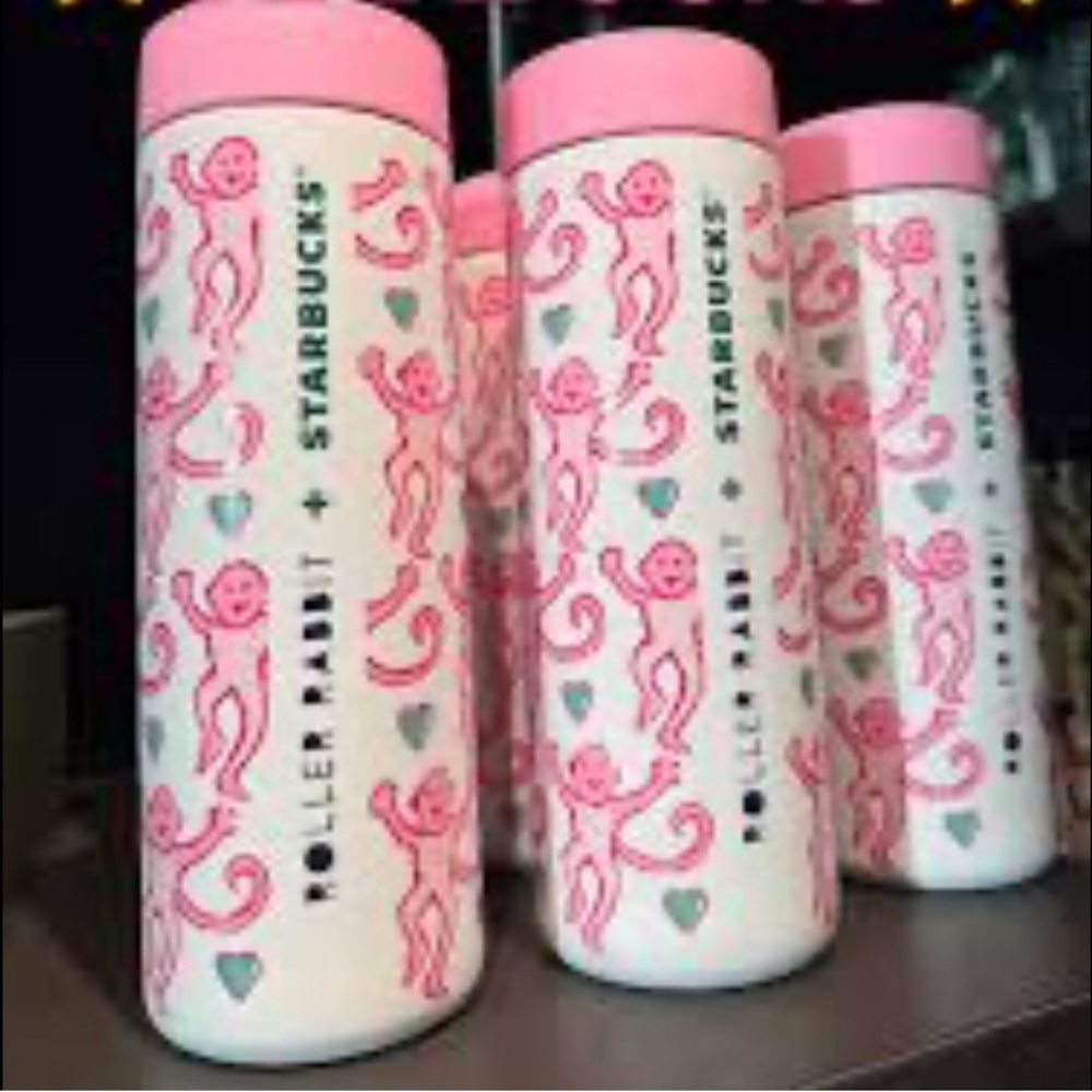 limited Starbucks x Roller Rabbit 16 oz stainless tumbler "Lovely Monkey summer